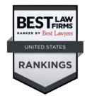A badge that says `` best law firms ranked by best lawyers united states rankings ''.